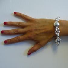 Women's sterling silver bracelet made in Italy