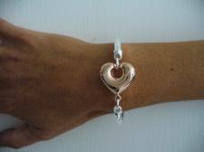 Bracciale in argento rosa.