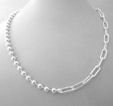 Collana in argento a due catene